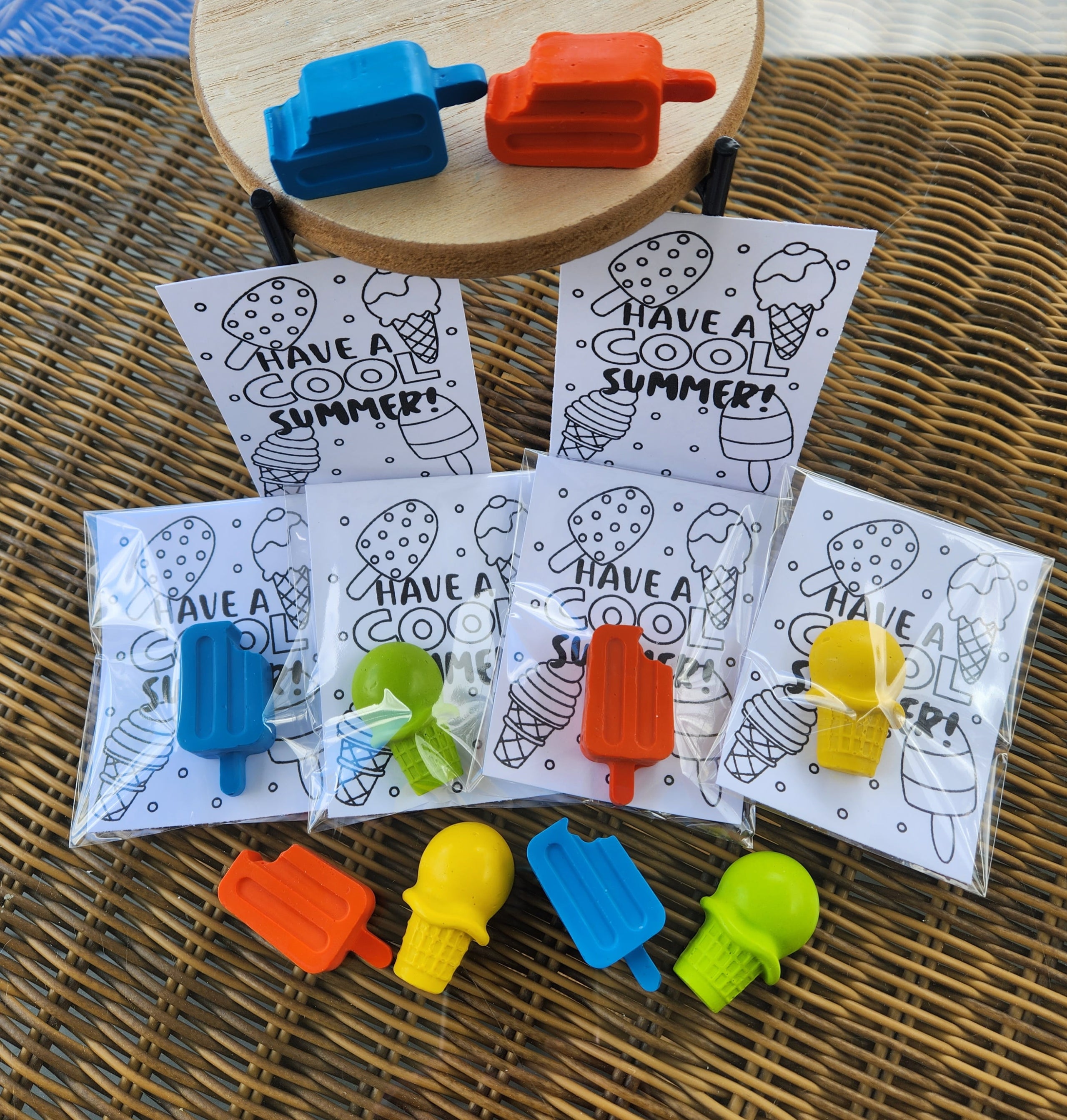 Under the Sea Party Favors, Under the Sea Pastel Party Favors, Sea Crayons  Party Favors, Personalize Kids Crayons, Custom Color Crayons